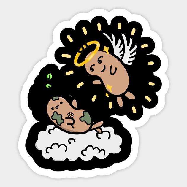 The Creation of Beans Sticker by tiontcondi